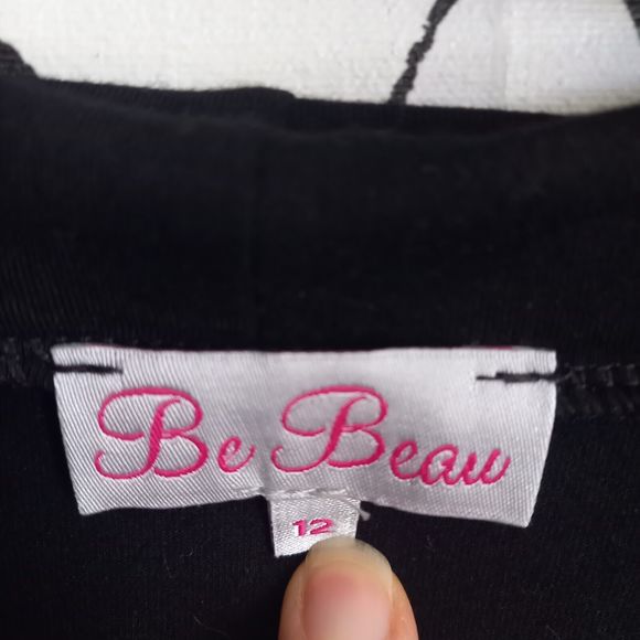 Size 12 Be Beau Butterfly Print Top w Light Bolero Over - Picture 5 of 5